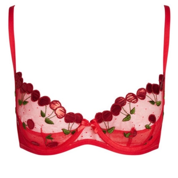 For Love & Lemons Cerise Cherry Bra 🍒 - Picture 2 of 7